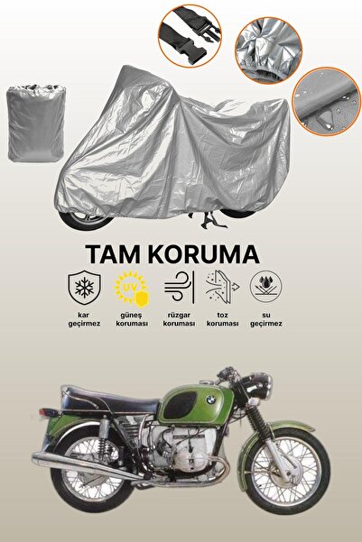 dokaca Gray Tail Bag and Lock Mismatched Bmw R 60-7 Compatible Motorcycle Tar...