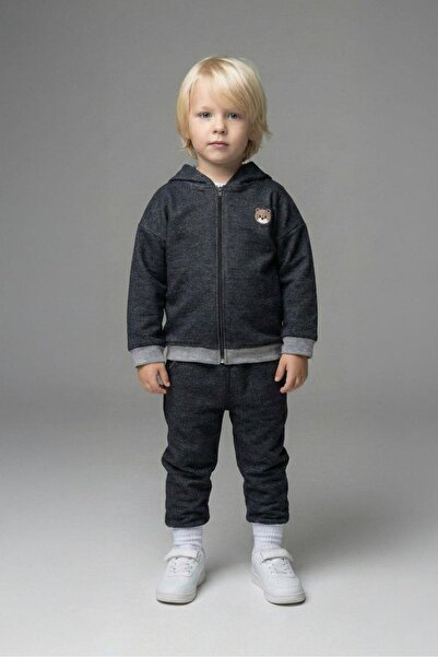 LUESS Set de îmbrăcăminte pentru băieți, cu broderie de hamster, cu 3 fire, a...