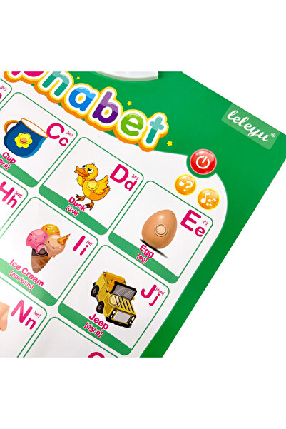 Alphapet İngilizce Konuşan Sesli Poster