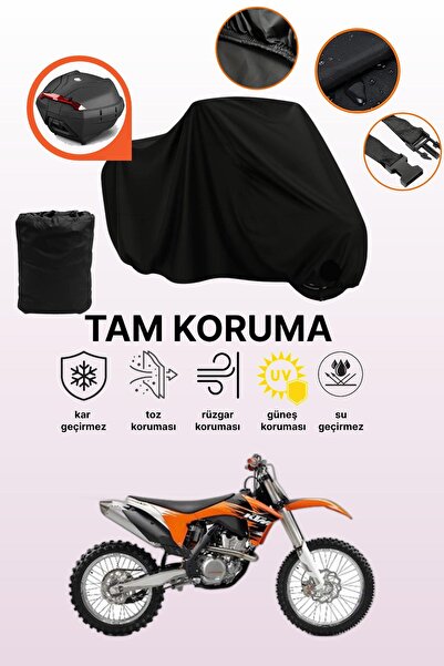 dokaca حقيبة خلفية سوداء متوافقة مع قماش الدراجات النارية المتوافق مع KTM 350...