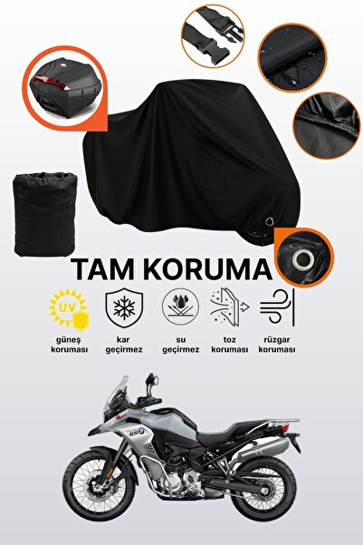 dokaca حقيبة خلفية سوداء وقفل متوافقان مع BMW F 850 GS Adventure، قماش متوافق...