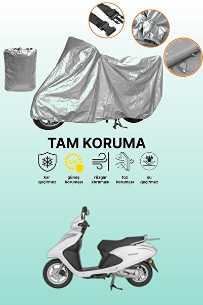 dokaca Gray Tail Bag and Lock Mismatched Mondial Speedy 110 Compatible Motorc...
