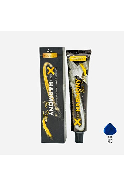 X Pro Harmony Tüp Boya 0.11 Blue Mavi Saç Boyası 60 ml