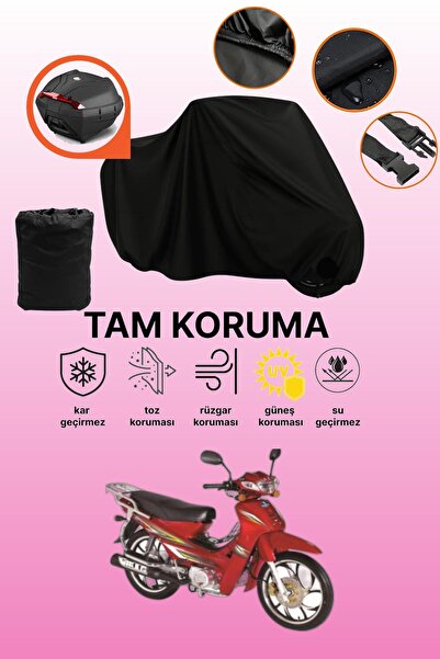 dokaca Bisan Roadstar Cub Compatible Motorcycle Tarpaulin Compatible with Bla...