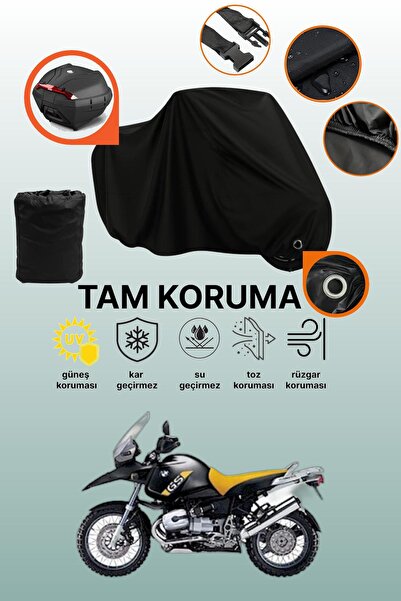 dokaca حقيبة خلفية سوداء وقفل متوافقان مع BMW R 1150 GS Adventure، قماش متواف...