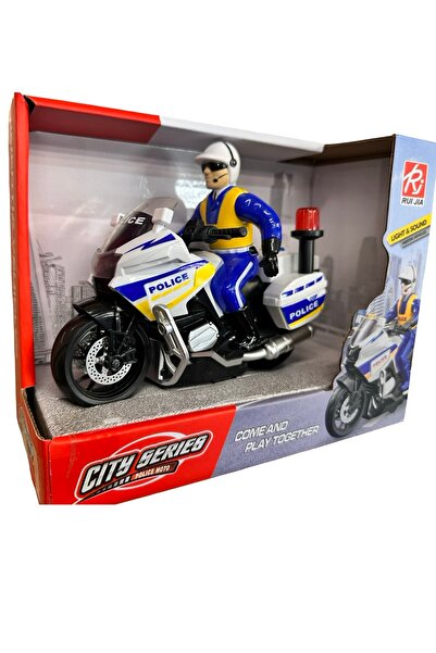 JPT Police Motorcycle Toy with Lights & Sounds