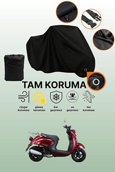 dokaca Rks Pollo 50 Compatible Motorcycle Tarpaulin Compatible with Black Lock
