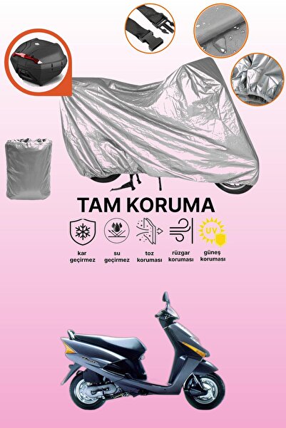 dokaca غطاء محرك متوافق مع هوندا بيت متوافق مع الحقيبة الخلفية باللون الرمادي