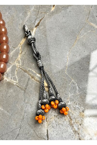 KAZZAZE Special Design Silver Kazaziye Four-Dangle Rosary Tassel - Suitable f...