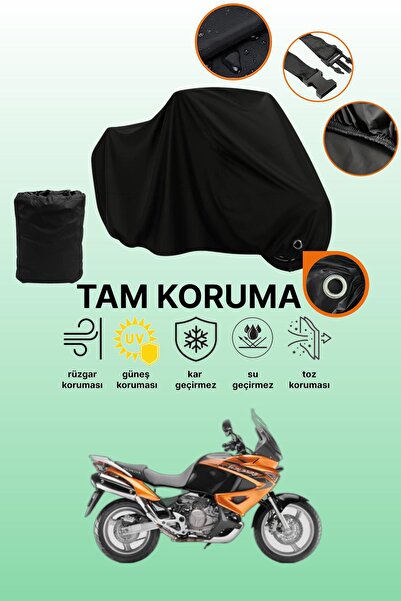 dokaca مظلة دراجة نارية متوافقة مع هوندا XL 1000V فارادريو متوافقة مع قفل أسود