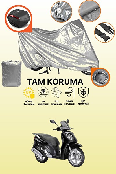 dokaca Gray Rear Bag and Lock Compatible Keeway Outlook 150 Compatible Motorc...