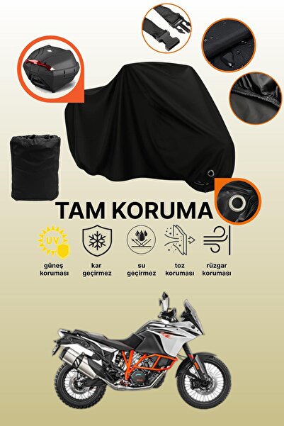 dokaca حقيبة خلفية سوداء وقفل متوافقان مع KTM 1090 Adventure R، قماش متوافق م...