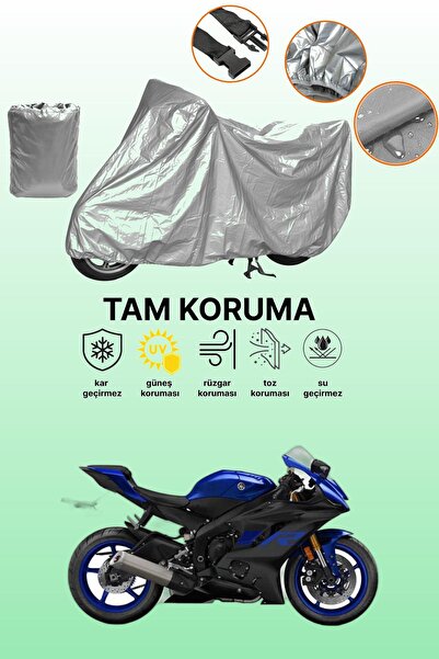 dokaca حقيبة خلفية رمادية اللون وقماش متوافق مع دراجة نارية ياماها YZF R6