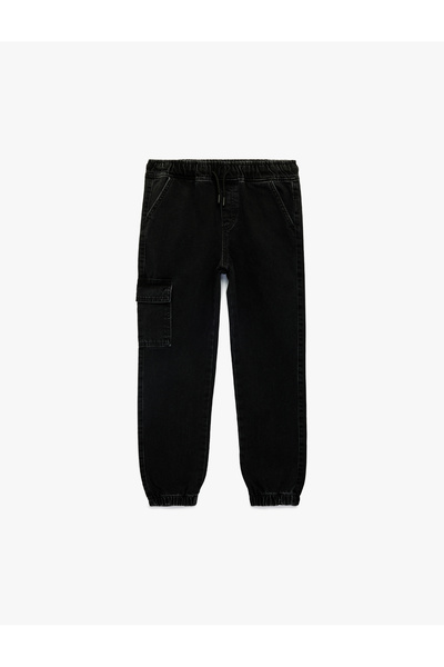 Koton Cotton Cargo Pocket-Pack Jogger Jean Pants