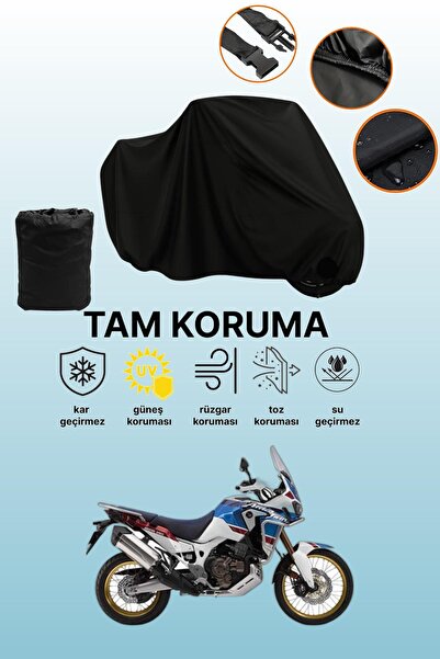 dokaca حقيبة خلفية سوداء وقفل غير متوافقة مع دراجة هوندا CRF1000L Africa Twin...