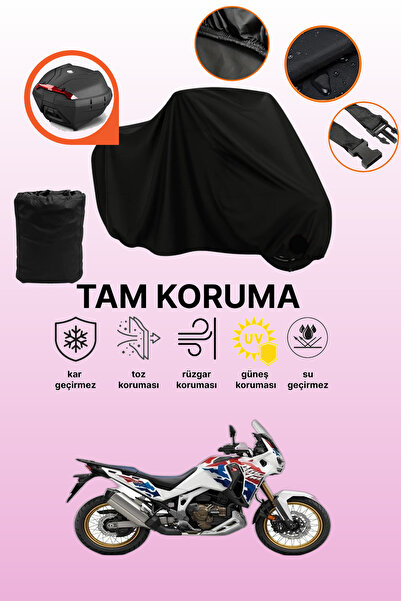 dokaca حقيبة خلفية سوداء متوافقة مع دراجة هوندا CRF1100L أفريكا توين أدفنتشر ...