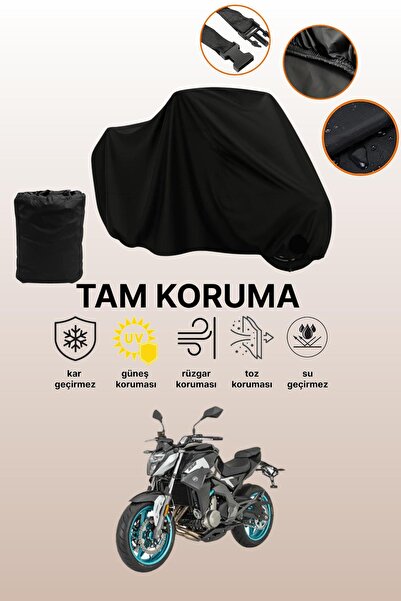 dokaca Black Rear Bag and Lock Incompatible Cfmoto 650Mt Compatible Motorcycl...