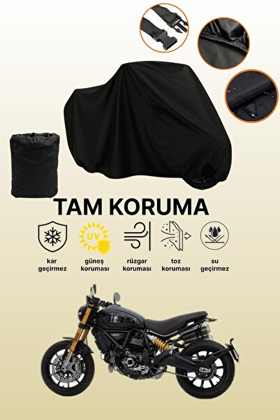 dokaca Black Tail Bag and Lock Incompatible Ducati Scrambler 1100 Sport Pro C...
