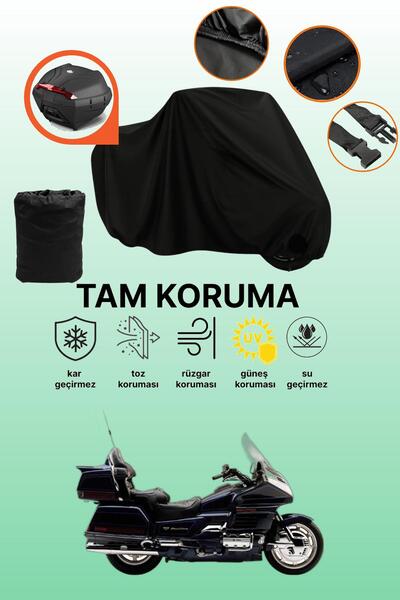 dokaca حقيبة خلفية سوداء متوافقة مع دراجة هوندا جولدوينج GL 1500 SE، قماش متو...