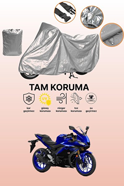 dokaca حقيبة خلفية رمادية اللون وقفل غير متوافق مع ياماها YZF R25 ABS متوافق ...