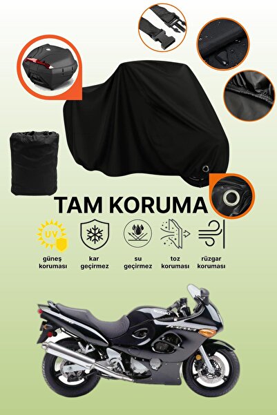 dokaca حقيبة خلفية سوداء وقماش متوافق مع دراجة نارية سوزوكي GSX 750 F
