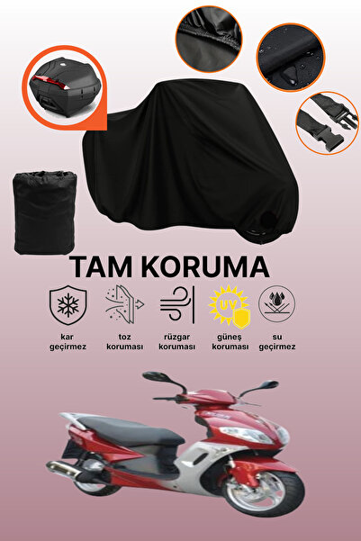 dokaca حقيبة خلفية سوداء متوافقة مع قماش دراجة نارية متوافق مع كوبا أبريكوت 125