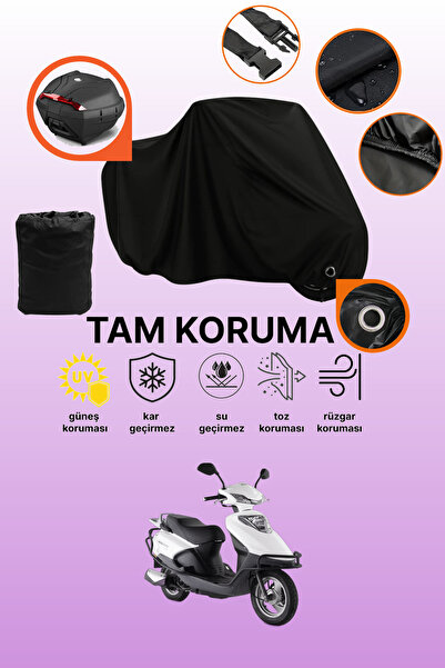 dokaca Black Rear Bag and Lock Compatible Kuba Zenzero Compatible Motorcycle ...