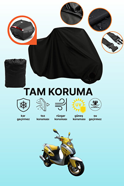 dokaca Mondial 125 Rr Compatible Motorcycle Tarpaulin Compatible with Black R...