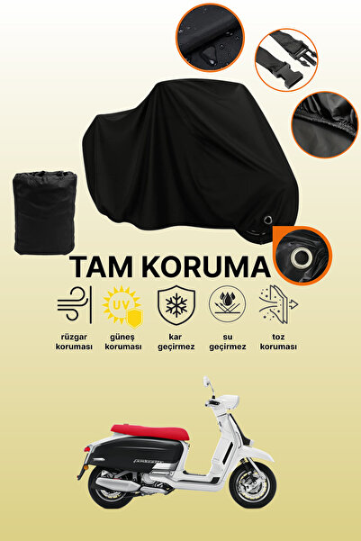 dokaca قماش دراجة نارية متوافق مع لامبريتا G350 متوافق مع القفل الأسود