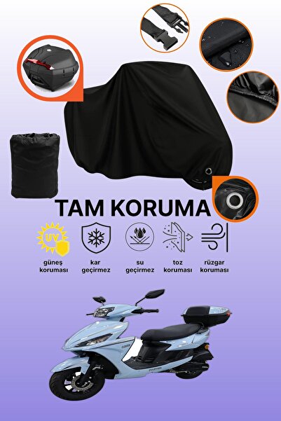 dokaca حقيبة خلفية سوداء وقفل متوافقان مع قماش دراجة نارية متوافق مع كراول مو...