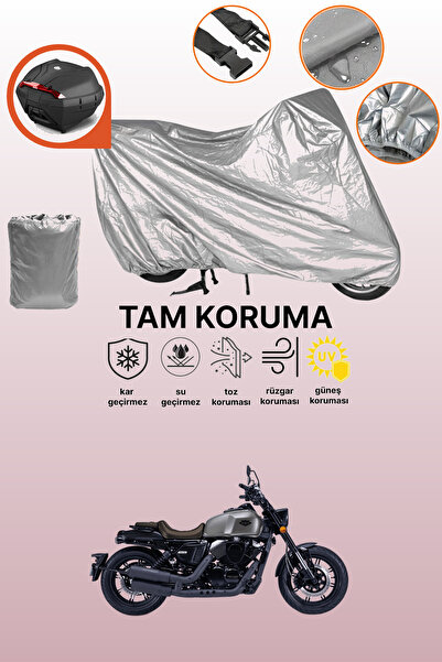 dokaca Rks K-Light 250 Compatible Motorcycle Tarpaulin Compatible with Gray R...
