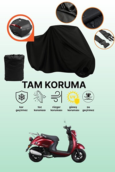dokaca Rks Pollo 50 Compatible Motorcycle Tarpaulin Compatible with Black Tai...