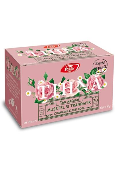 Fares Ceai Calm cu Mușețel și Trandafir 20 pliculețe