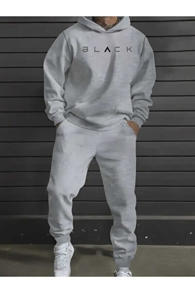 tkn your style Set cu glugă ALT TOP cu imprimeu negru tricou