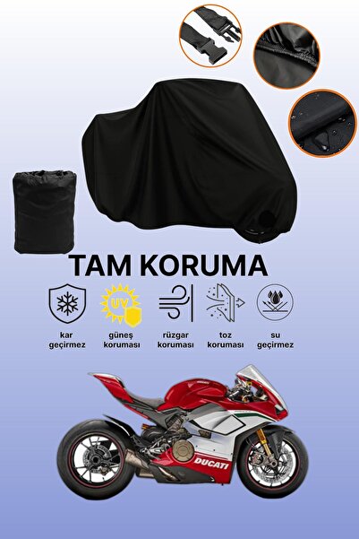 dokaca حقيبة خلفية سوداء وقفل غير متوافقة مع دراجة دوكاتي بانيجالي V4 R المتو...