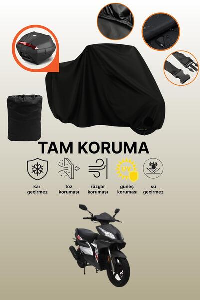 dokaca Mondial 125 Ardour Compatible Motorcycle Tarpaulin Compatible with Bla...