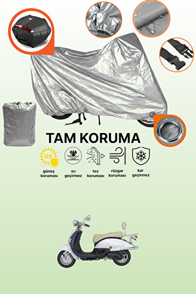 dokaca Gray Tail Bag and Lock Compatible Mondial 50 Znu Compatible Motorcycle...