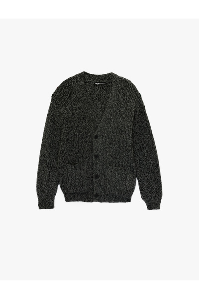 Koton V-Neck Long Sleeve Knitwear Cardigan