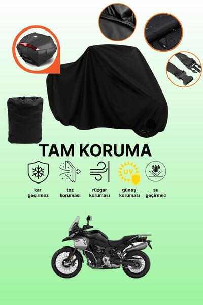 dokaca Black Rear Bag Compatible with Bmw F 900 Gs Adventure Compatible Motor...