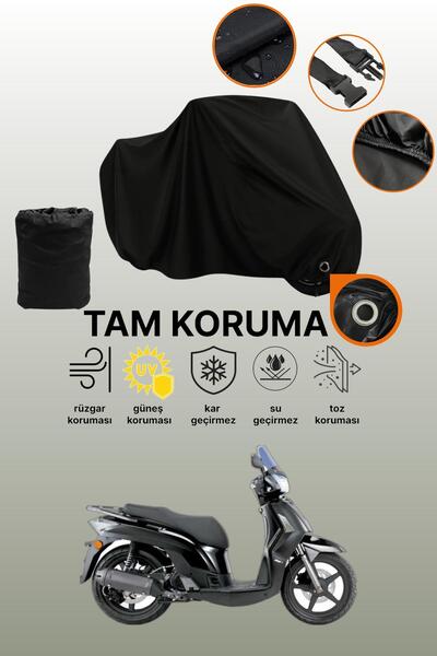 dokaca غطاء دراجة نارية متوافق مع Kymco People S 200i متوافق مع القفل الأسود