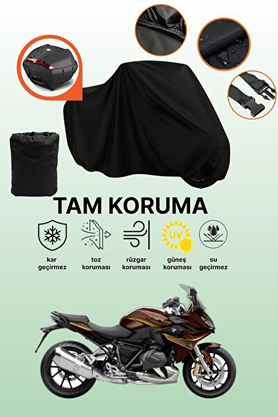dokaca Black Rear Bag Compatible with Bmw R 1250 Rs Compatible Motorcycle Tar...