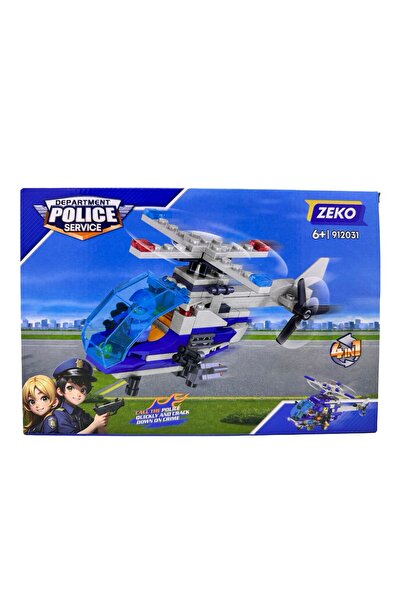 JPT Police Helicopter 4-in-1 Construction Set by ZEKO