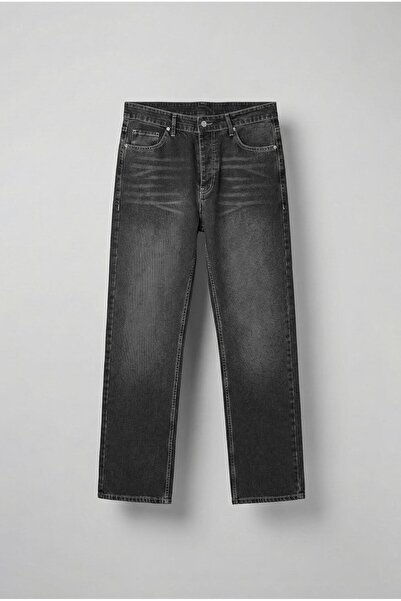 ablukaonline Men's Baggy Fit Jeans Black