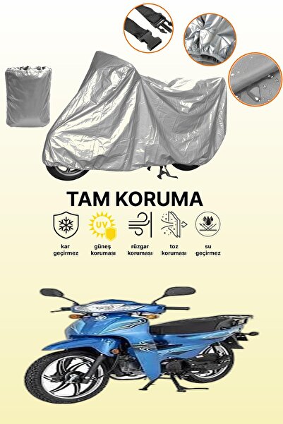dokaca Gray Rear Bag and Lock Mismatched Bisan Shoppy 50 Compatible Motorcycl...