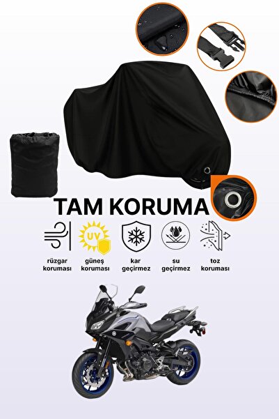 dokaca قماش دراجة نارية متوافق مع ياماها تريسر 900 متوافق مع القفل الأسود