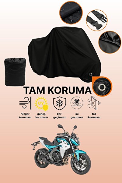dokaca قماش دراجة نارية متوافق مع CFmoto 400NK متوافق مع القفل الأسود