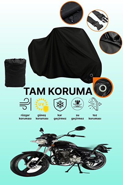 dokaca Mondial 150 Mr Compatible Motorcycle Tarpaulin Compatible with Black Lock