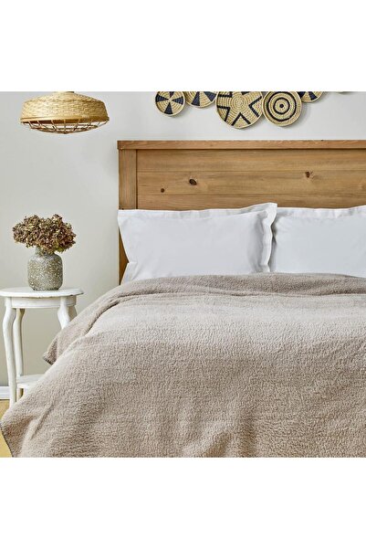 ROYAM Karaca Home Faye Double Sherpa Blanket 200 X 220