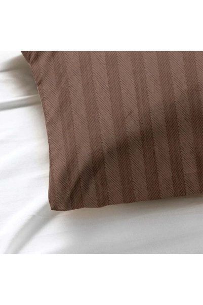BYFT Tulip - Pillow Cover 1 Cm Satin Stripe| Cotton, 300 TC, Soft & Luxurious Bed Linen
