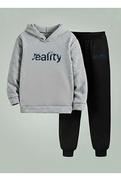 LORVEX Swea tricou - Set Trening Copii (cu glugă) REALITY Imprimat cu 3 fire,...